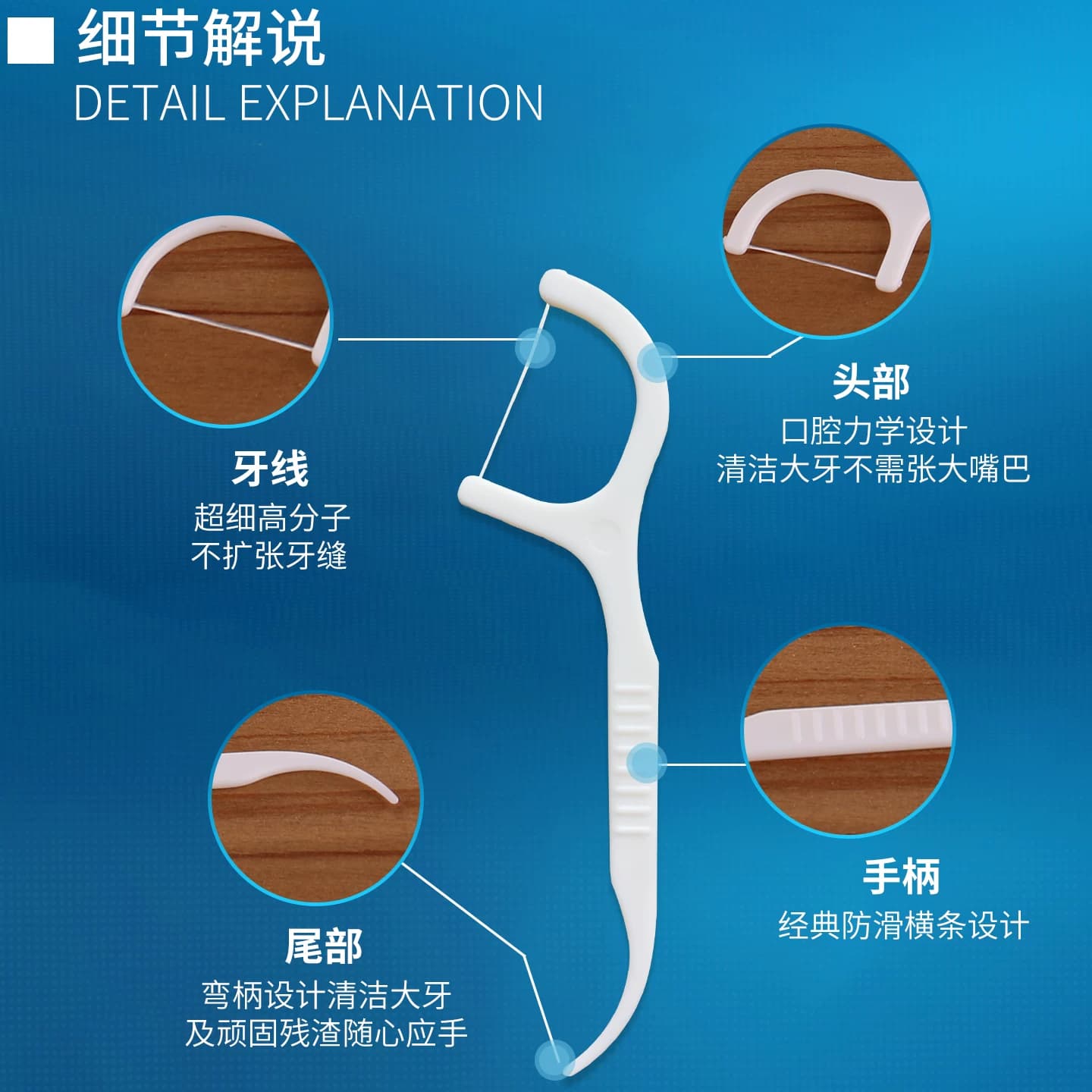 宜齿洁 超细牙线家庭装牙线棒随身便携剔牙签线家用剔牙线450支 - 缩略图3
