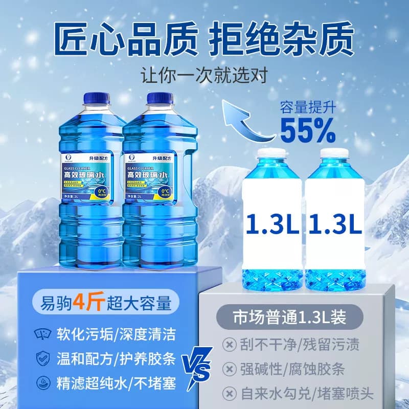 汽车玻璃水去油膜强力去污虫胶专用乙醇雨刮水雨刷浓缩液四季通用 - 缩略图3