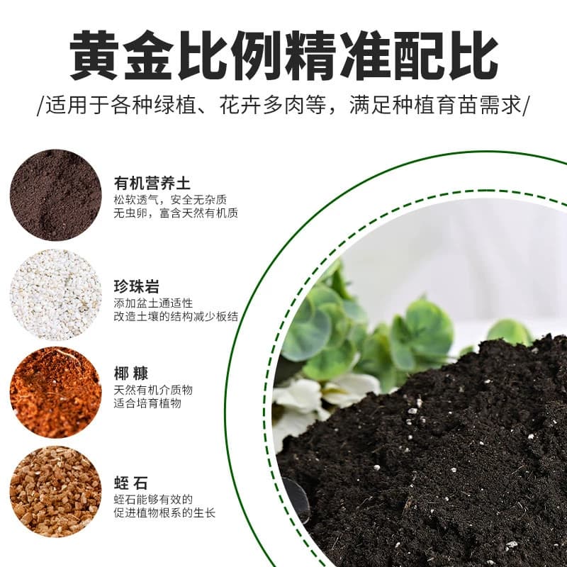 营养土花土土壤种植土养花专用通用型植物泥土盆栽多肉土家用种菜 - 缩略图3