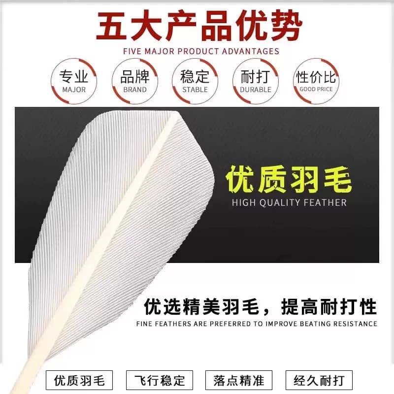 防风羽毛球鹅毛工厂直销12只装专业级耐打娱乐比赛训练正品室内外 - 缩略图3