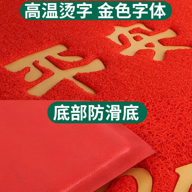 大门口家用地垫入户进门丝圈脚垫出入平安门垫欢迎光临防滑垫地毯 - 缩略图4