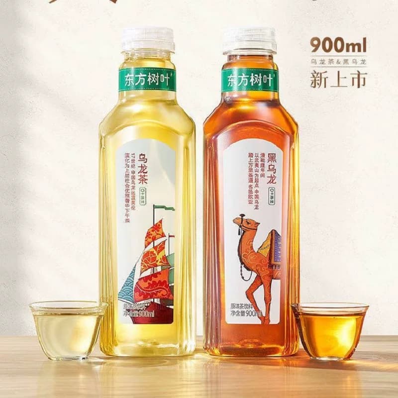 农夫山泉东方树叶900ml*6瓶茉莉花茶饮料青柑白茶普洱陈皮大瓶 - 缩略图5