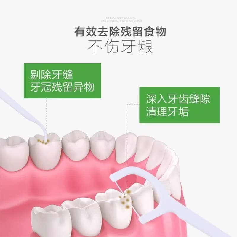 120支家庭装牙线独立包装牙签家用便携式口腔清洁一次性牙签牙线 - 缩略图3