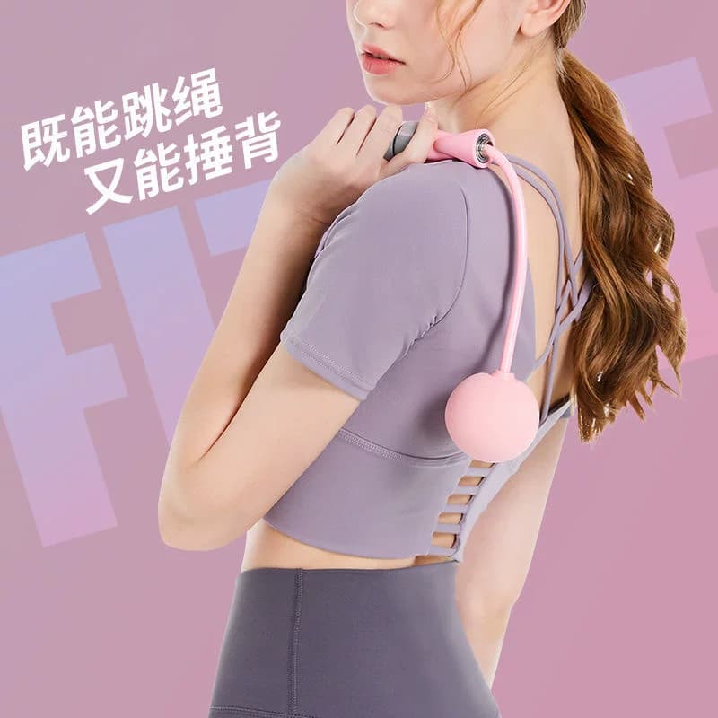 无绳跳绳负重球健身运动专业加粗大球训练绳子款有绳绳球小球室内 - 缩略图2
