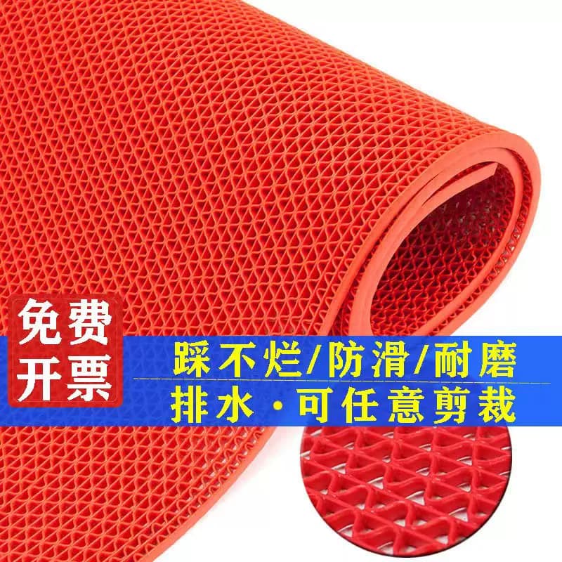 防滑地垫镂空塑料pvc隔水垫厨房浴室厕所防滑垫室外商用地毯门垫 - 缩略图4