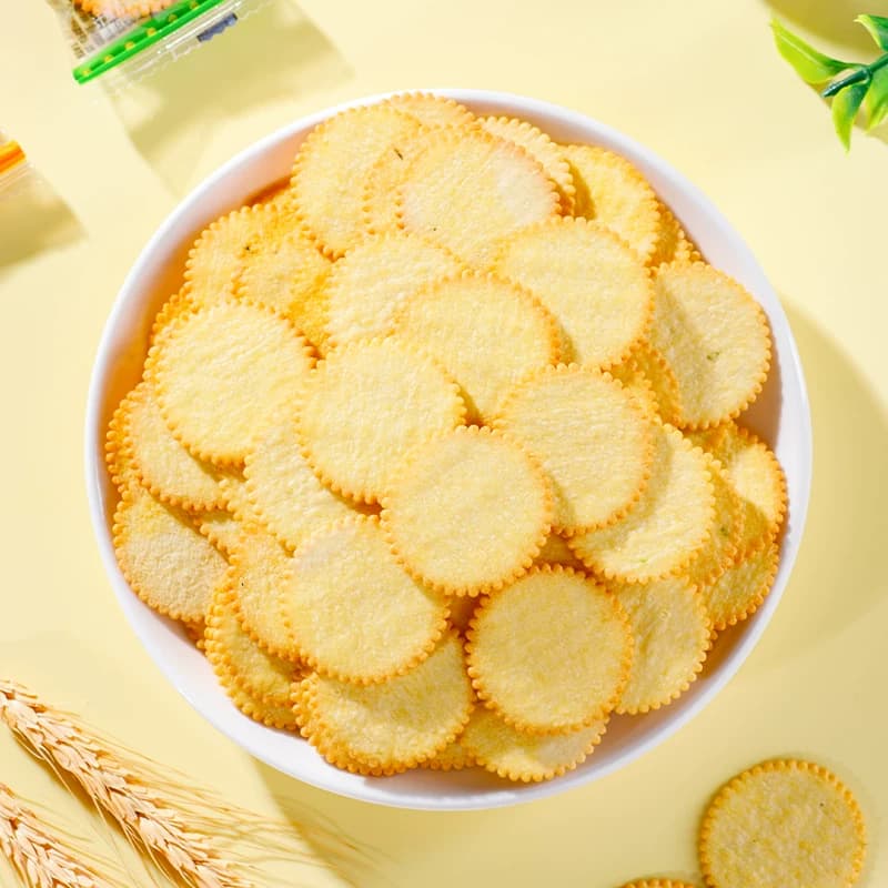 香葱王薄脆饼干零食咸味鸡片独立包装童年超薄饼点心推荐香葱薄脆 - 缩略图3