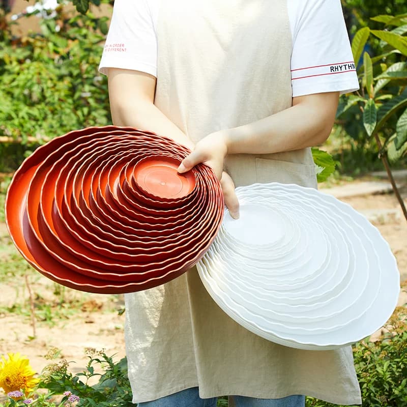 花盆托盘塑料花盘加厚底盘垫接水盘花盆垫底多肉圆形底托圆型底部 - 缩略图3