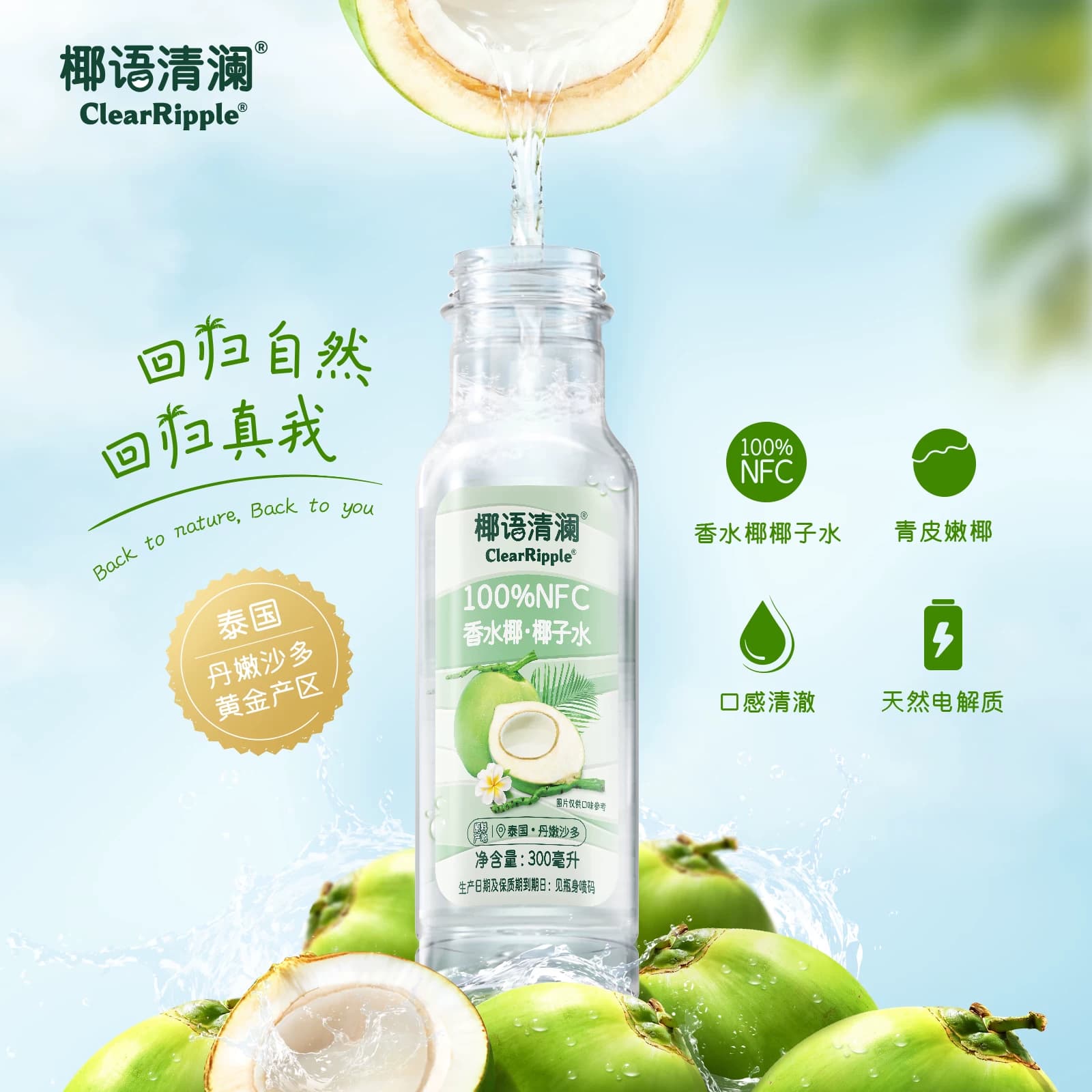 【1瓶】椰语清澜椰子水 - 缩略图2