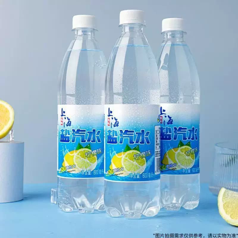 上海盐汽水饮料饮品柠檬味汽水600ml6瓶装夏季整箱碳酸气泡*批发 - 缩略图4