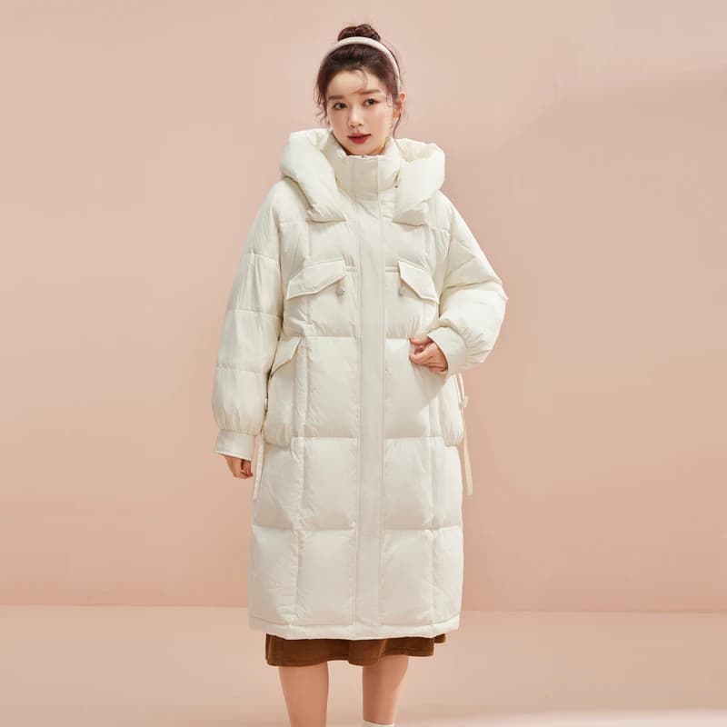 【多款任选】雪中飞2026冬爆款男女中长羽绒服连帽加厚保暖韩版F - 缩略图3