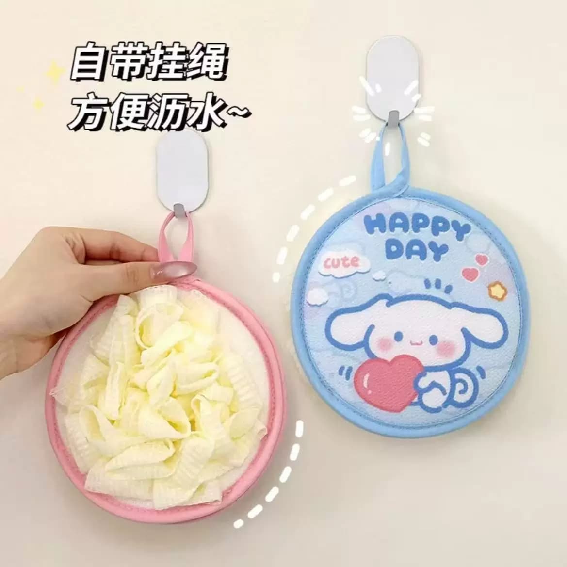 儿童沐浴球浴花二合一宝宝专用搓泥卡通不散花搓澡巾东北洗澡神器 - 缩略图2