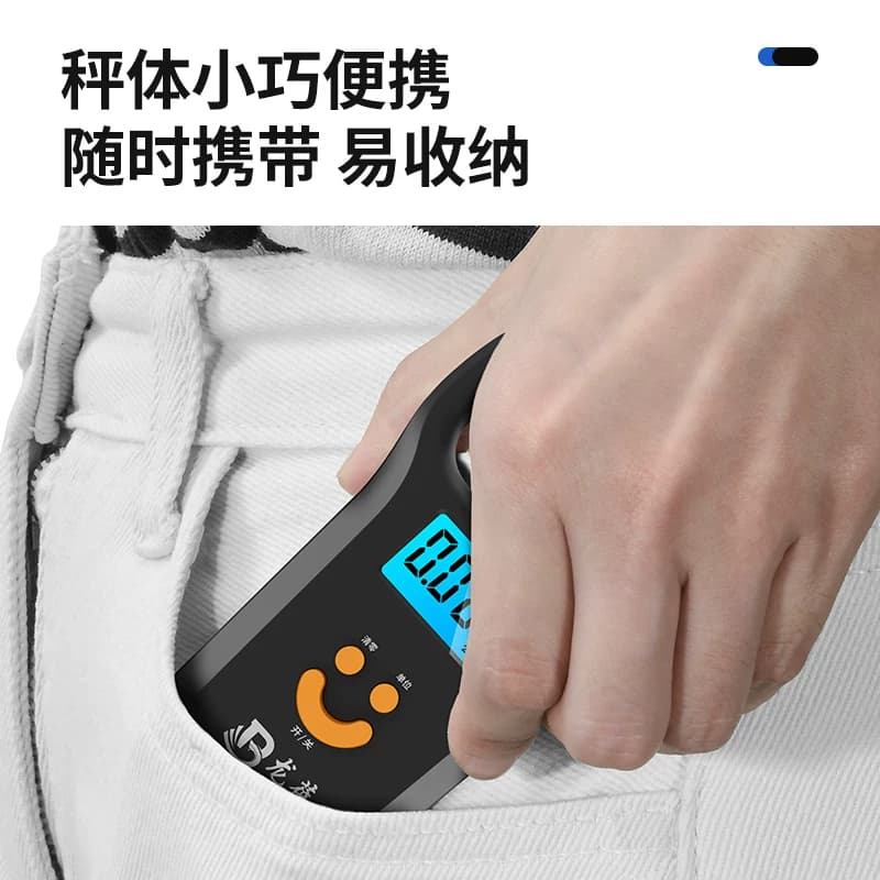 高精度手提电子秤便携式小称弹簧秤迷你买菜挂钩称50kg快递行李秤 - 缩略图2
