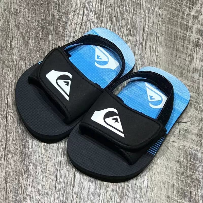 速发Quiksilver2026新款夏季儿童透气凉拖鞋软底一字拖休闲露趾 - 缩略图2