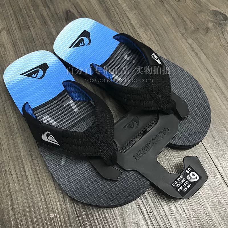 Quiksilver2026新款人字拖潮牌速干防滑沙滩布带拖鞋eva外穿洋气 - 缩略图4
