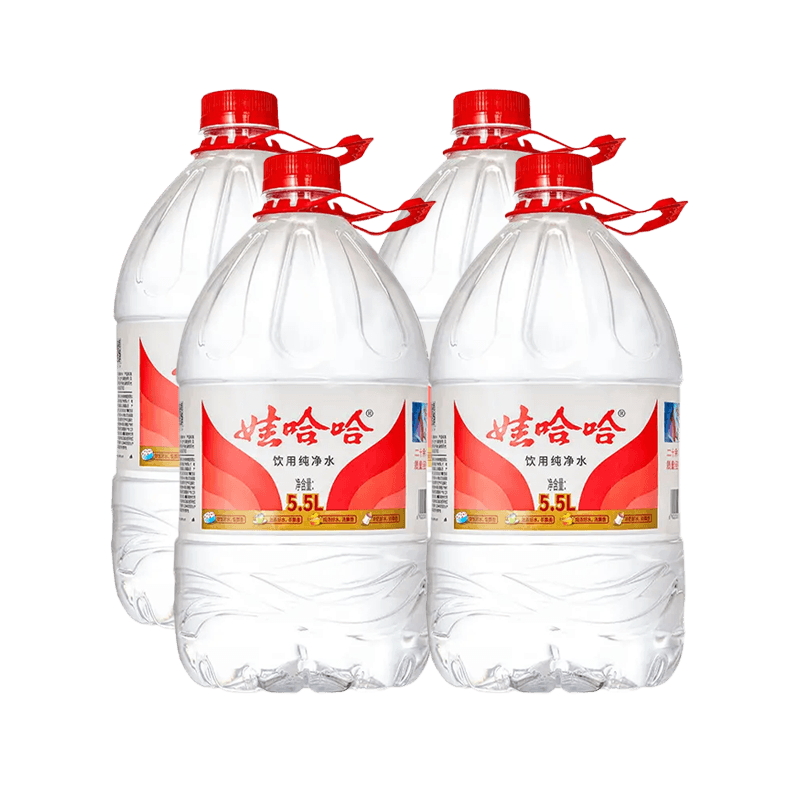 娃哈哈饮用纯净水5.5L*4桶箱装水质清纯爽口宜人匠心做好水 - 缩略图3