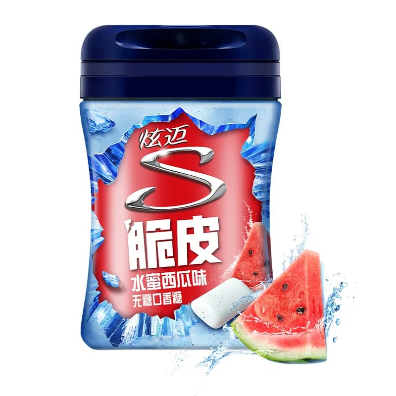 炫迈水蜜西瓜味无糖口香糖果瓶薄荷持久清新口气凑单零食 - 缩略图2