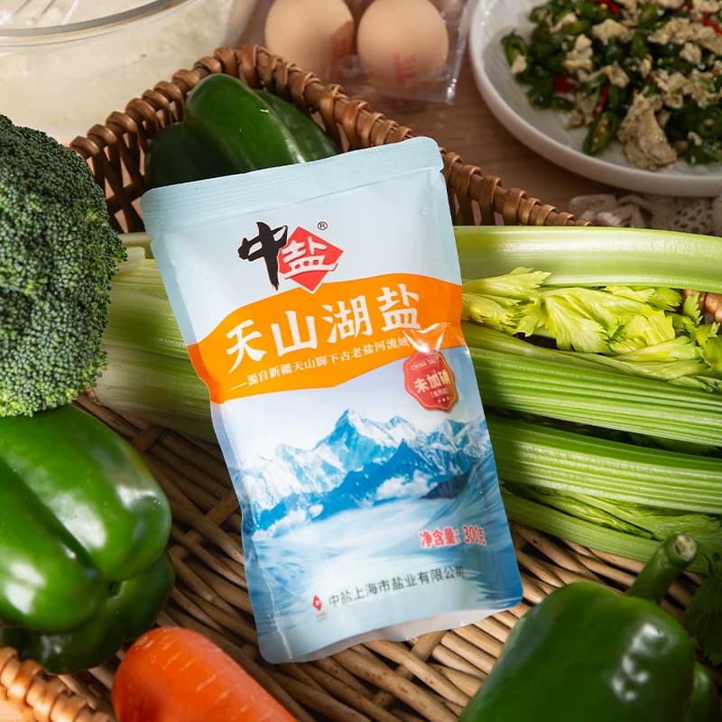 中盐无碘盐天山湖盐未加碘300g*3食用盐家用家庭食盐无抗结剂 - 缩略图4