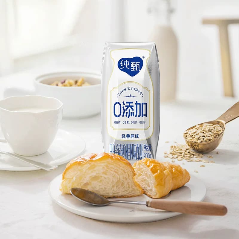 【3月产】蒙牛纯甄0添加酸奶200g*10盒高端品质营养纯净配方 - 缩略图4