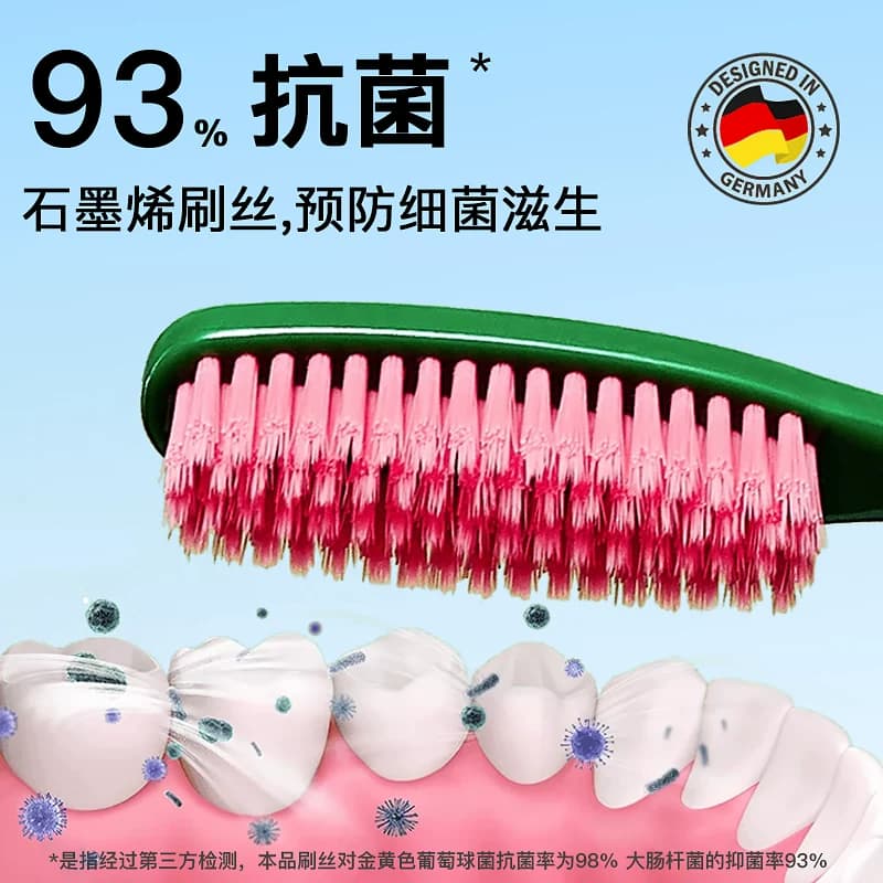 宝儿德成人软毛超长高档牙缝牙刷2支加大刷头超市同款牙刷 - 缩略图3