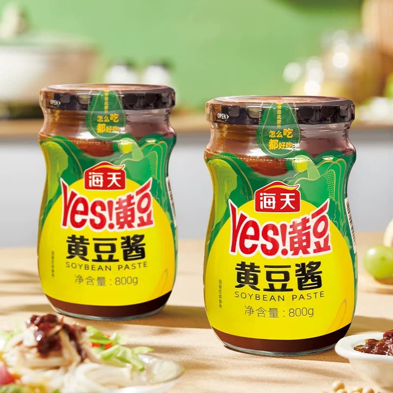 海天黄豆酱800g/瓶炒菜拌面豆瓣酱辣椒酱东北黄豆酱下饭酱 - 缩略图4