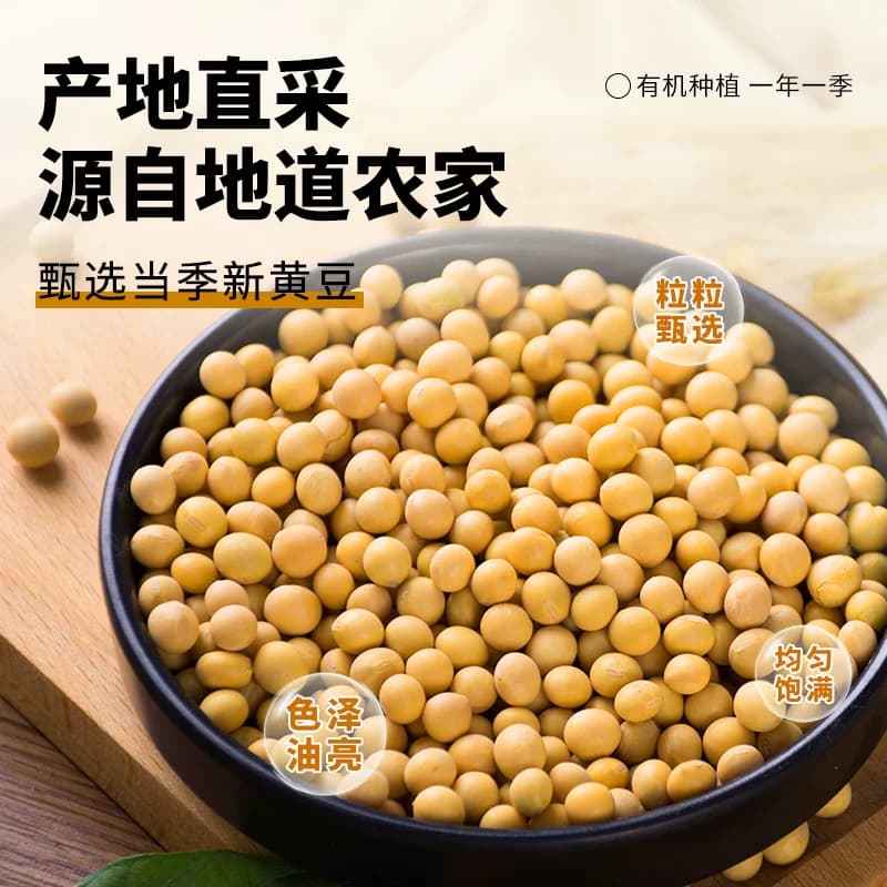 盖亚农场黄豆有机黄豆非转基因东北大豆杂粮打豆浆专用豆原料 - 缩略图2