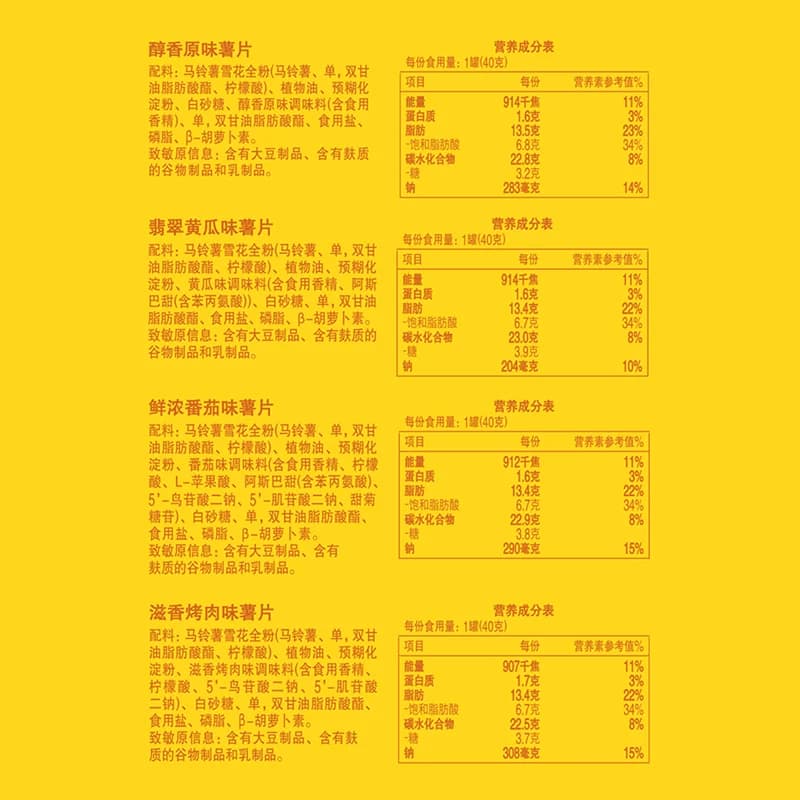 【宋雨琦推荐】乐事罐装薯片混合味（原味/番茄/烤肉/黄瓜）零食 - 缩略图5