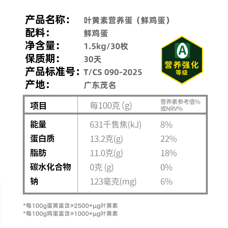 猫超臻选叶黄素鸡蛋50g*30枚蛋益满满无抗无沙门氏菌鲜蛋可生食级 - 缩略图5