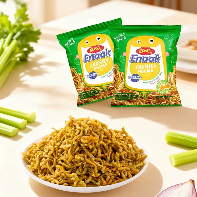 印尼进口GEMEZ小鸡面干吃脆面烧烤蔬菜原味脆脆面儿童掌心脆零食 - 缩略图2