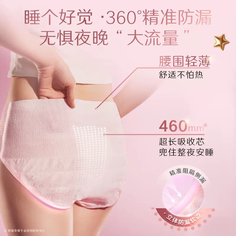 【下拉享优惠】高洁丝透气安睡裤防漏型卫生巾L/XL码 - 缩略图5