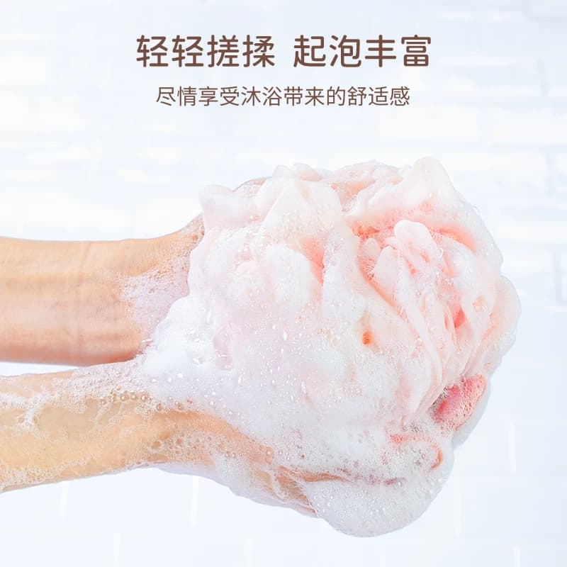 云蕾大号沐浴球柔软浴花搓澡巾浴擦搓背起泡洗澡巾不散 - 缩略图3