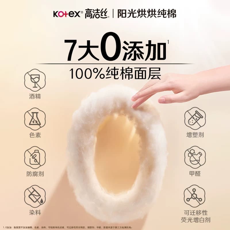 【下拉享优惠】高洁丝阳光烘烘纯棉日夜组合卫生巾姨妈巾 - 缩略图4