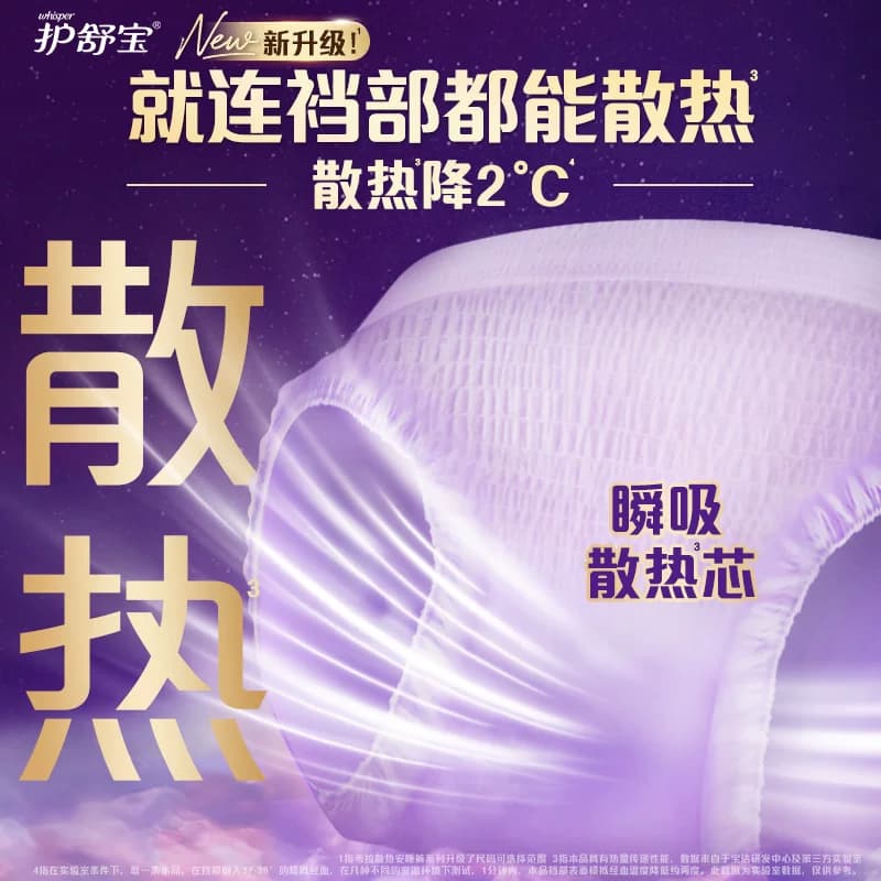 【热销爆款】护舒宝散热安睡安心裤L/XL码透气裤型卫生巾姨妈巾 - 缩略图4