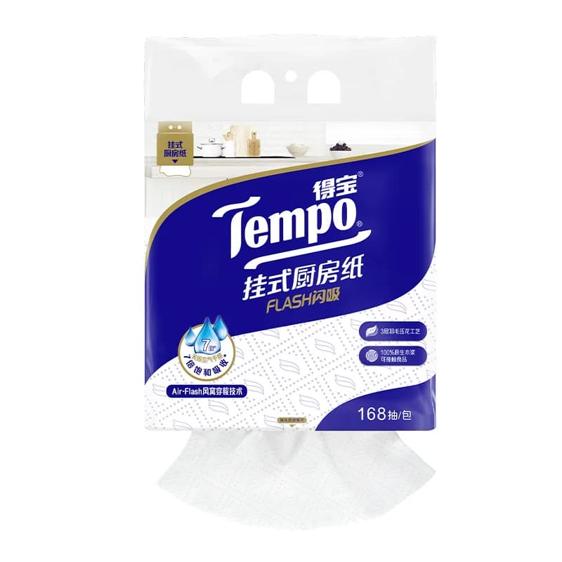 【悬挂抽取】Tempo/得宝挂式厨房纸Flash闪吸懒人抹布 - 缩略图3