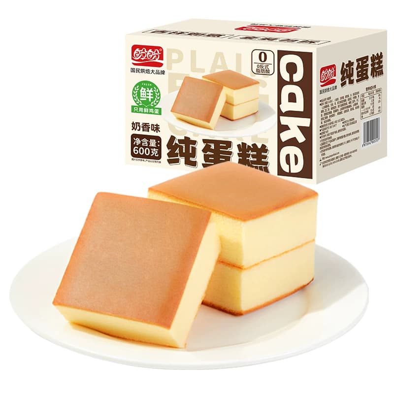 盼盼纯蛋糕蒸蛋糕点心营养早餐代餐面包整箱休闲零食小吃 - 缩略图2
