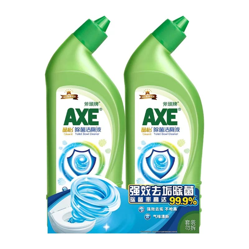 AXE/斧头牌强力去污洁厕液500g*2气味清新挂壁均匀99.9%除菌* - 缩略图2