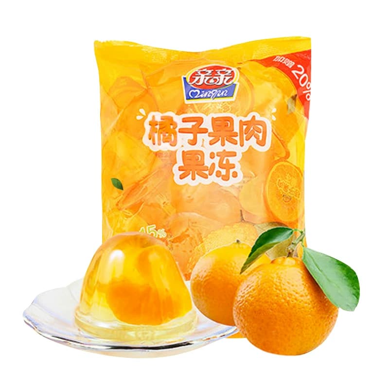 亲亲桔子果肉果冻大袋装婚庆喜糖果540g经典休闲儿童零食小吃送礼 - 缩略图2
