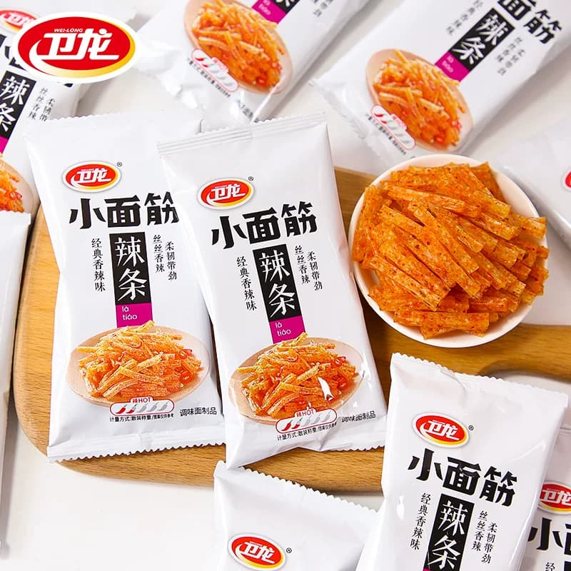 卫龙小面筋小辣条24克独立小包装怀旧儿时经典小零食辣条散装批发 - 缩略图4