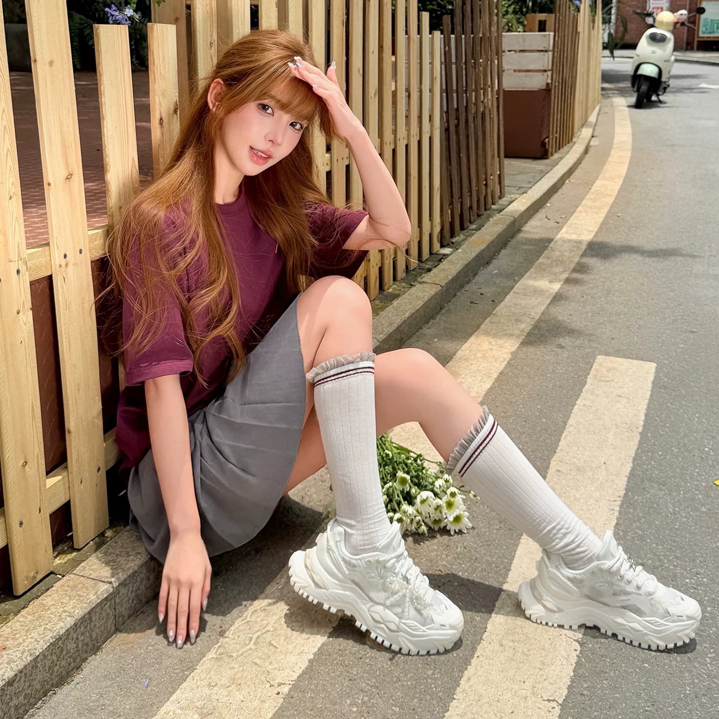 斐乐硬糖绽放丨FILA FUSION 厚底增高老爹鞋26新款女鞋轻便运动鞋 - 缩略图4