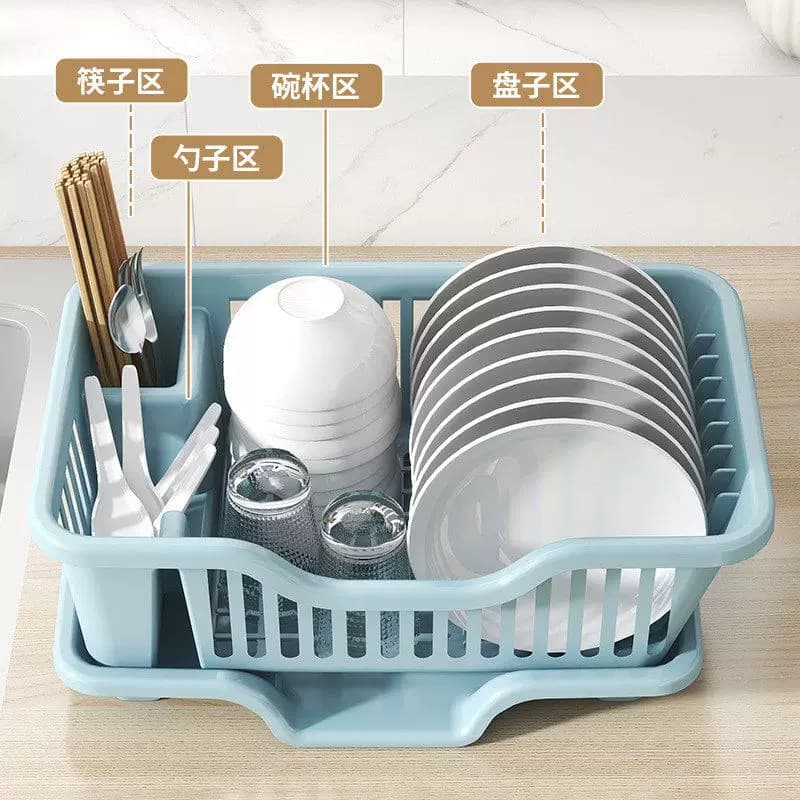 沥水碗盘架厨房碗碟收纳架水槽餐具置物架家用台面碗柜碗筷收纳盒 - 缩略图4