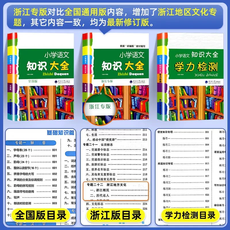 【浙江专用】2026新版小学语文知识大全浙江专版数学英语知识大全小学生一二三四五六年级小升初人教版基础知识积累大全毕业总复习 - 缩略图3