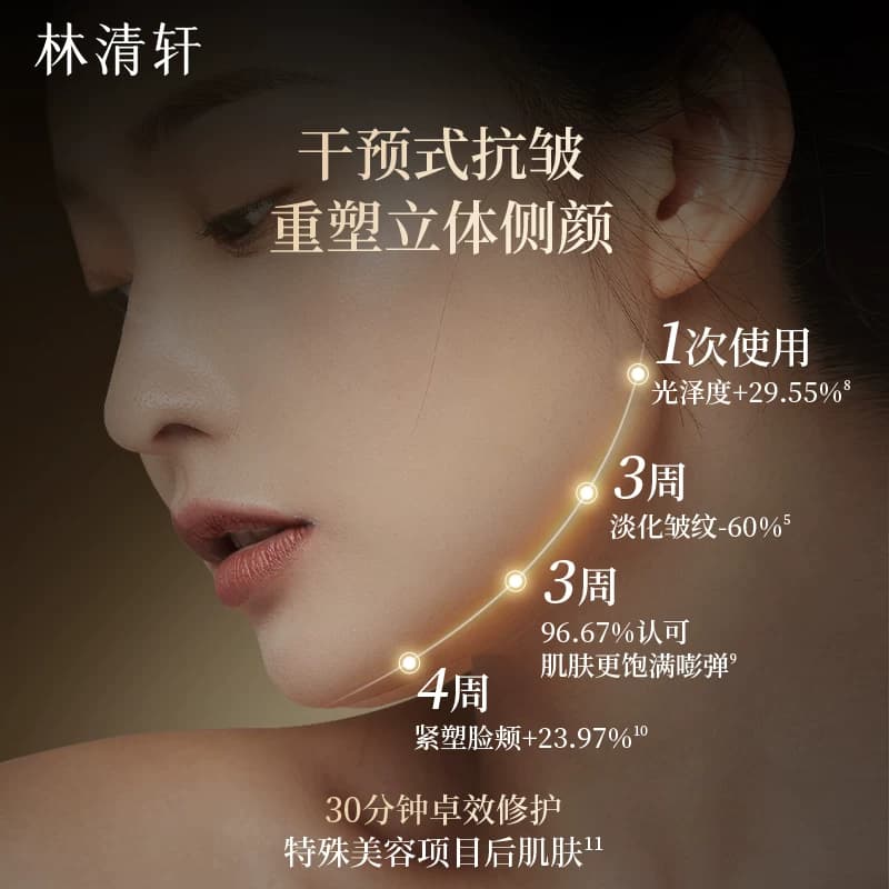 【七夕礼物】林清轩黑金时光肽抗皱焕亮精华面霜2.0淡纹紧致护肤 - 缩略图3