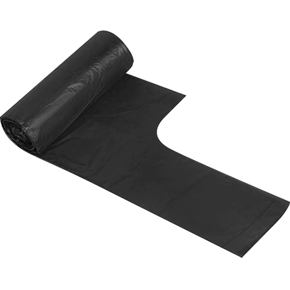 利得大垃圾袋背心手提式家用厨房黑色中号50*60cm*300只双面1.2丝 - 缩略图4