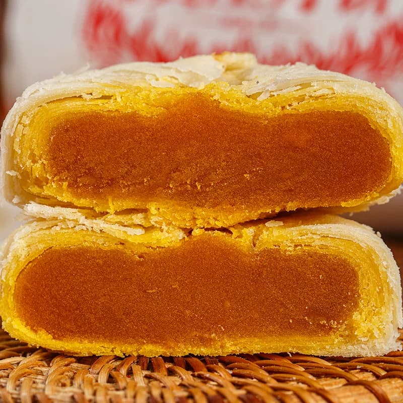 九门黄庄三太子黄庄月饼蛋黄味五仁味酥皮传统中秋送礼零食月饼礼 - 缩略图4