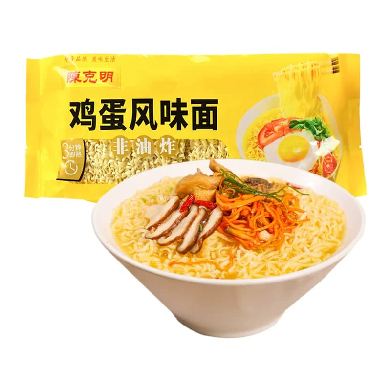 陈克明面非油炸鸡蛋波纹面方便火锅面条早餐速食面饼 - 缩略图2