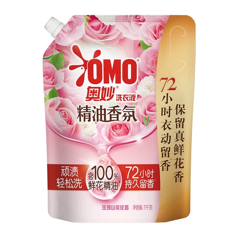 奥妙香氛洗衣液玫瑰山茶花香袋装洗衣液1KG - 缩略图2