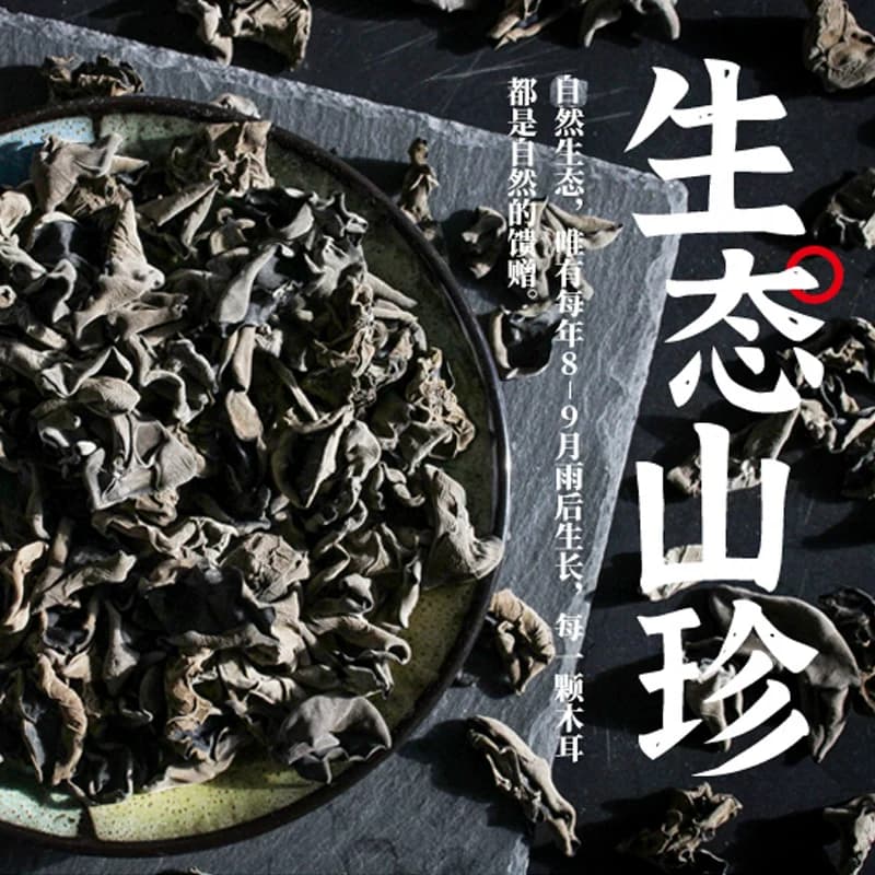 北大荒东北秋木耳黑木耳肉厚100g干货菌菇火锅食材山珍 - 缩略图2