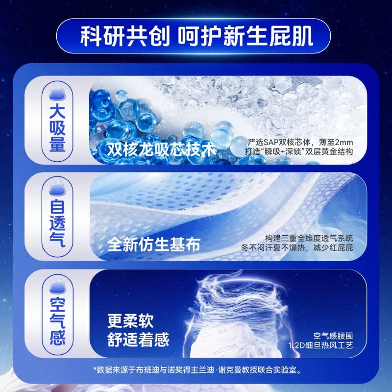 布班迪灵龙裤pro新生儿男女宝宝通用超薄透气纸尿裤拉拉裤体验装 - 缩略图4