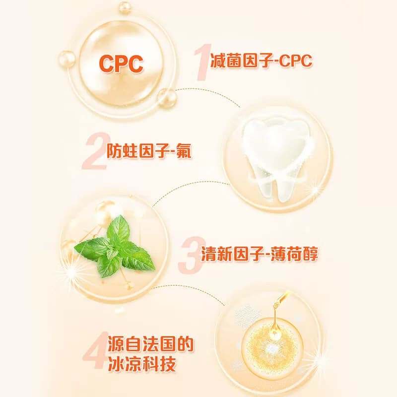 高露洁鲜爽柑橘味漱口水清新口气成人牙龈护理无酒精 - 缩略图3