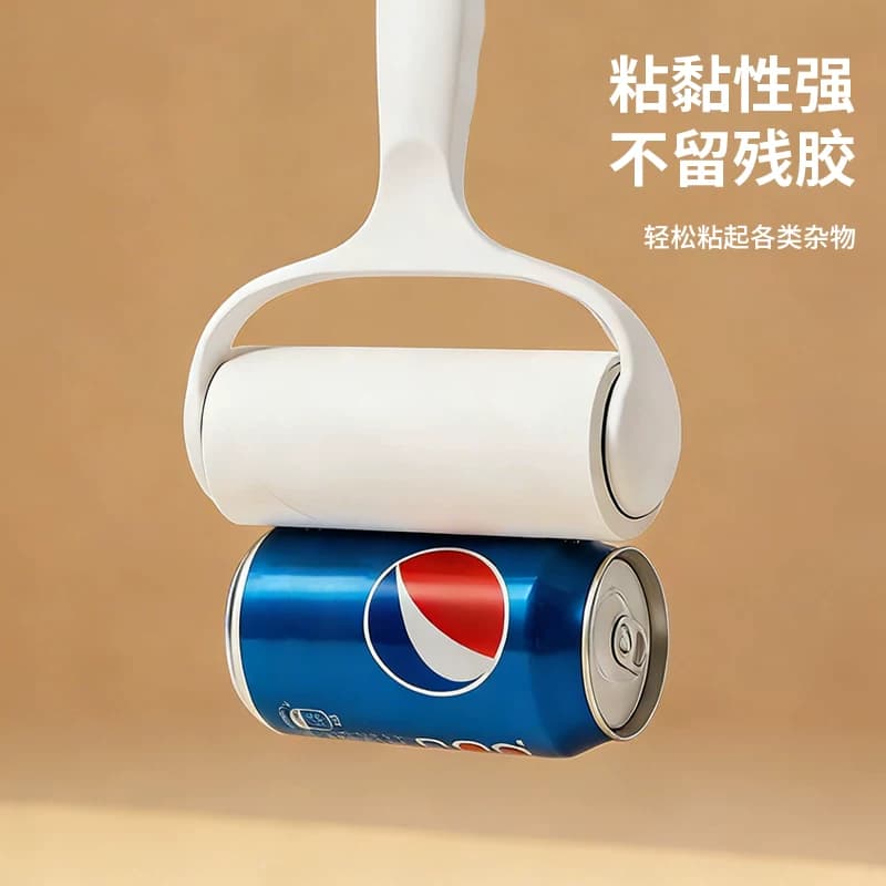 千屿可撕式滚刷粘毛器衣服粘毛器家用粘猫毛纸滚筒外壳+5卷内芯 - 缩略图4