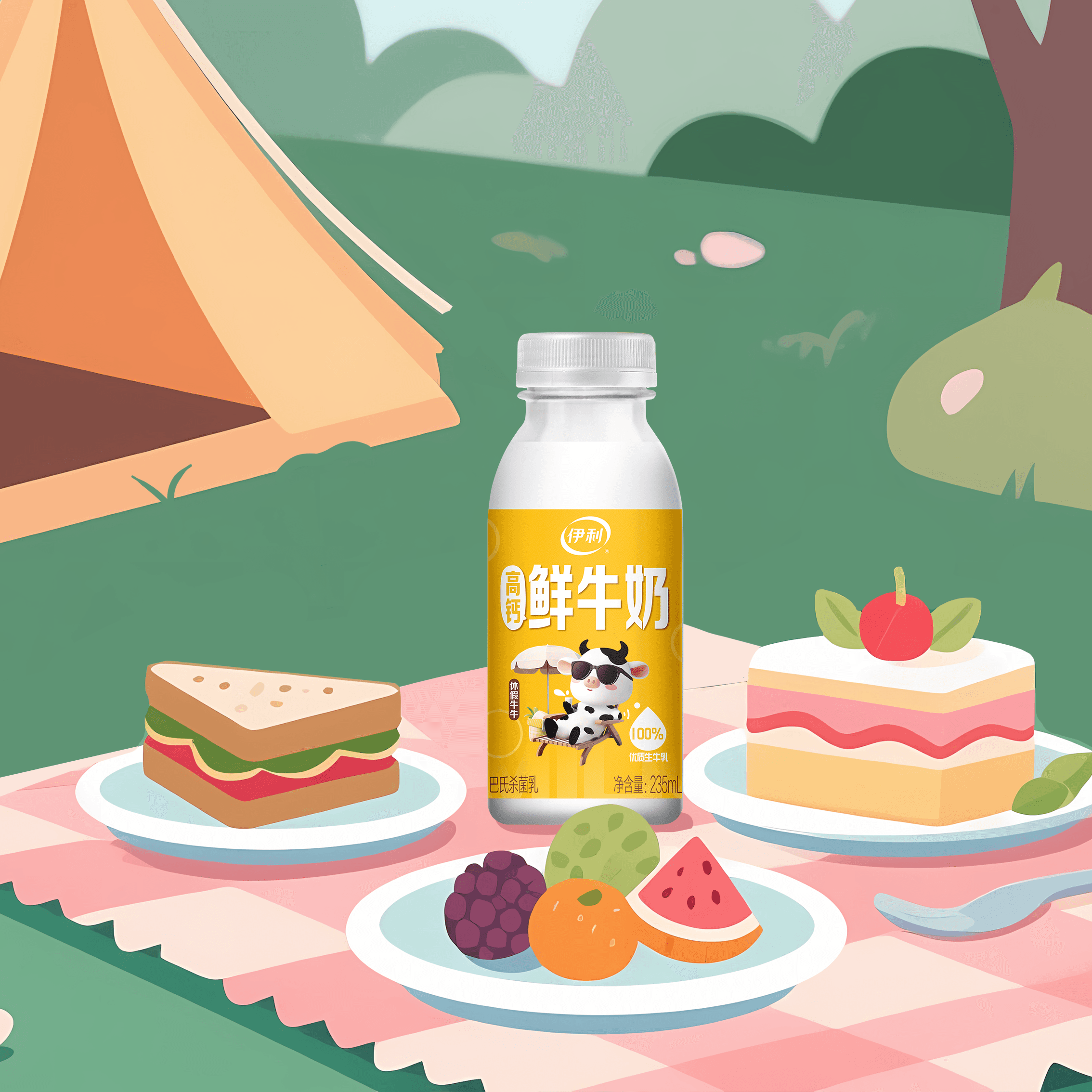 【已售10W+】金典鲜牛奶235ml*5瓶+伊利鲜牛奶235ml*5瓶 - 缩略图4